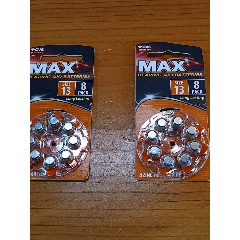 MAX HEARING AID‎ BATTERYS SIZE 13 8 PACK (BRAND NEW) 3 Packs Of Batteries 🔋🔋🔋